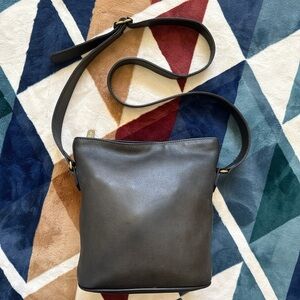 Coach Black Pebbled Leather Interior Patch Crossbody